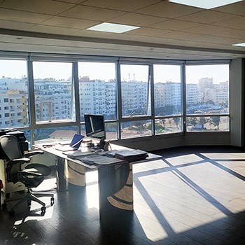Vue intérieur bureau à la location à Bourgogne, Casablanca
